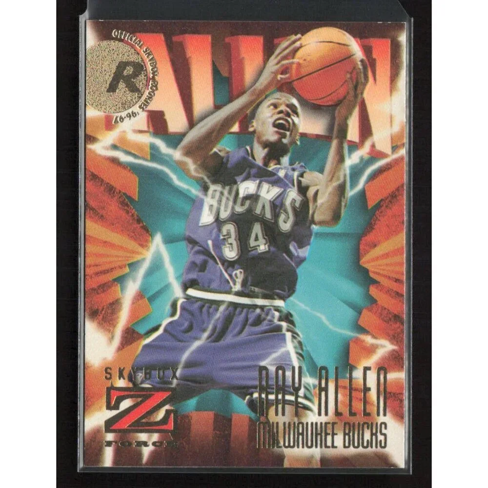 1996-97 SkyBox Z-Force #140 Ray Allen Milwaukee Bucks Rookie